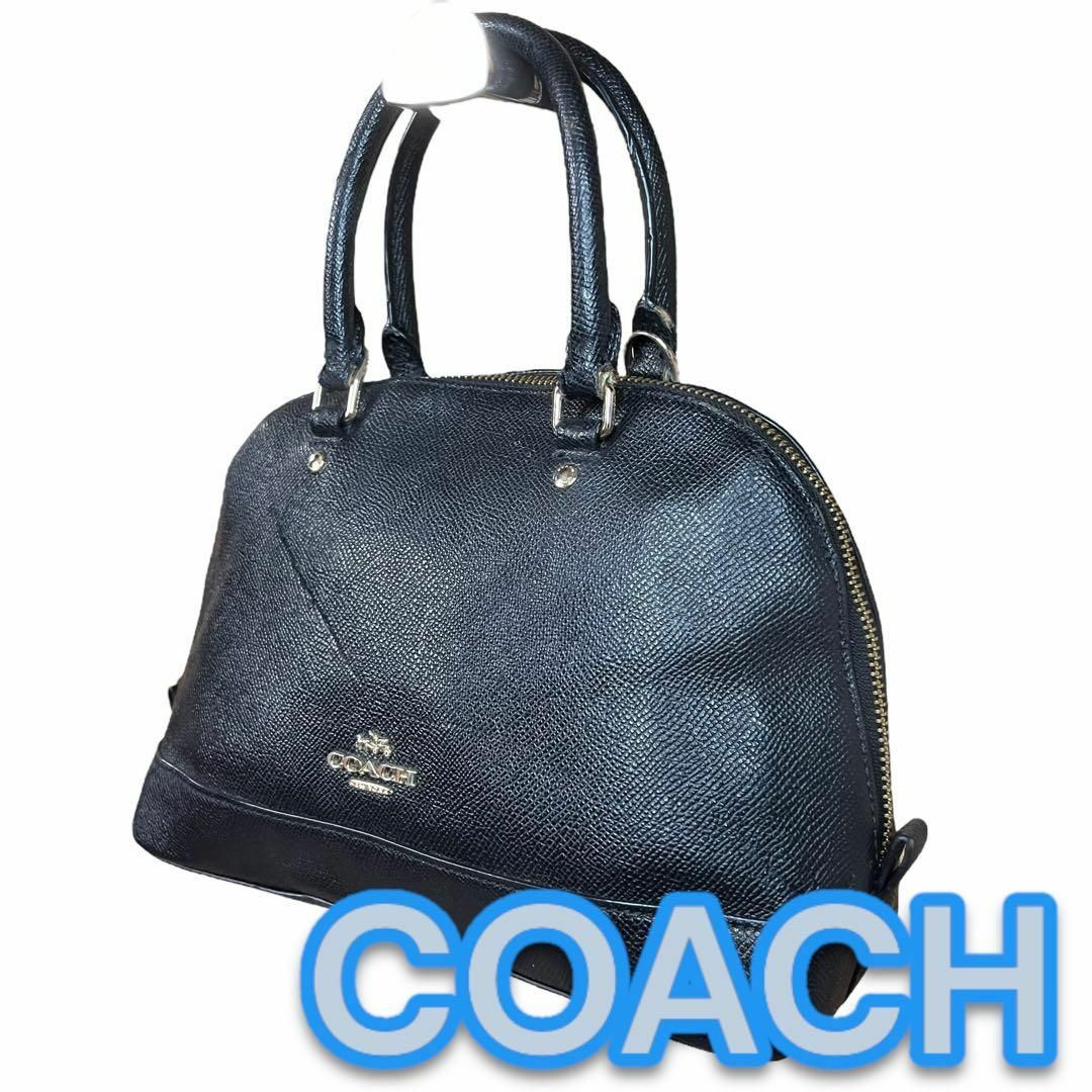 COACH(コーチ)の大人気　ハンドバッグ　COACH　コーチ　ドーム型　ハーフムーン　ブラック レディースのバッグ(トートバッグ)の商品写真