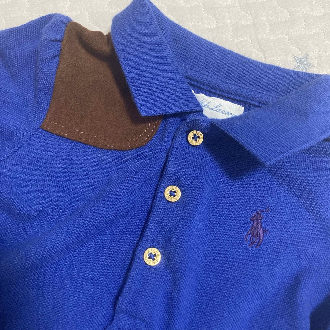 Ralph Lauren(ラルフローレン)のラルフローレン ベビー ワンピース 青 9m キッズ/ベビー/マタニティのベビー服(~85cm)(ワンピース)の商品写真