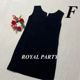 ロイヤルパーティ ROYAL PARTY ♡ キャミ膝丈ワンピース　紺色系　F(ひざ丈ワンピース)