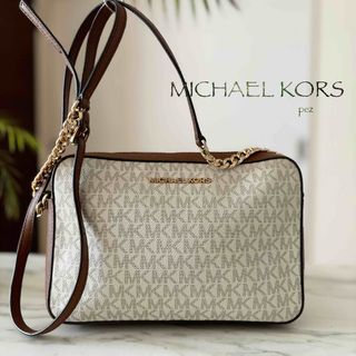 マイケルコース(Michael Kors)の超美品 マイケルコース チェーンレザーショルダーバッグ(ショルダーバッグ)