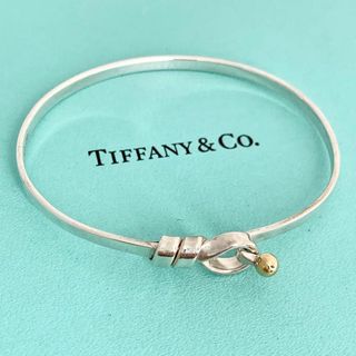 ティファニー(Tiffany & Co.)のティファニー フック＆アイ K18 コンビ ブレスレット バングル 11-2(ブレスレット/バングル)