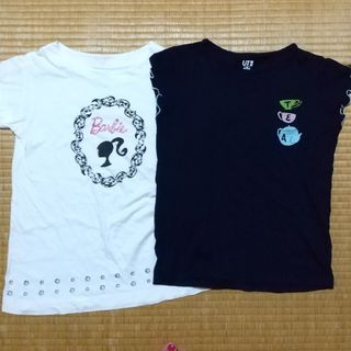 ユニクロ(UNIQLO)の女の子    Tシャツ    2枚(Tシャツ/カットソー)