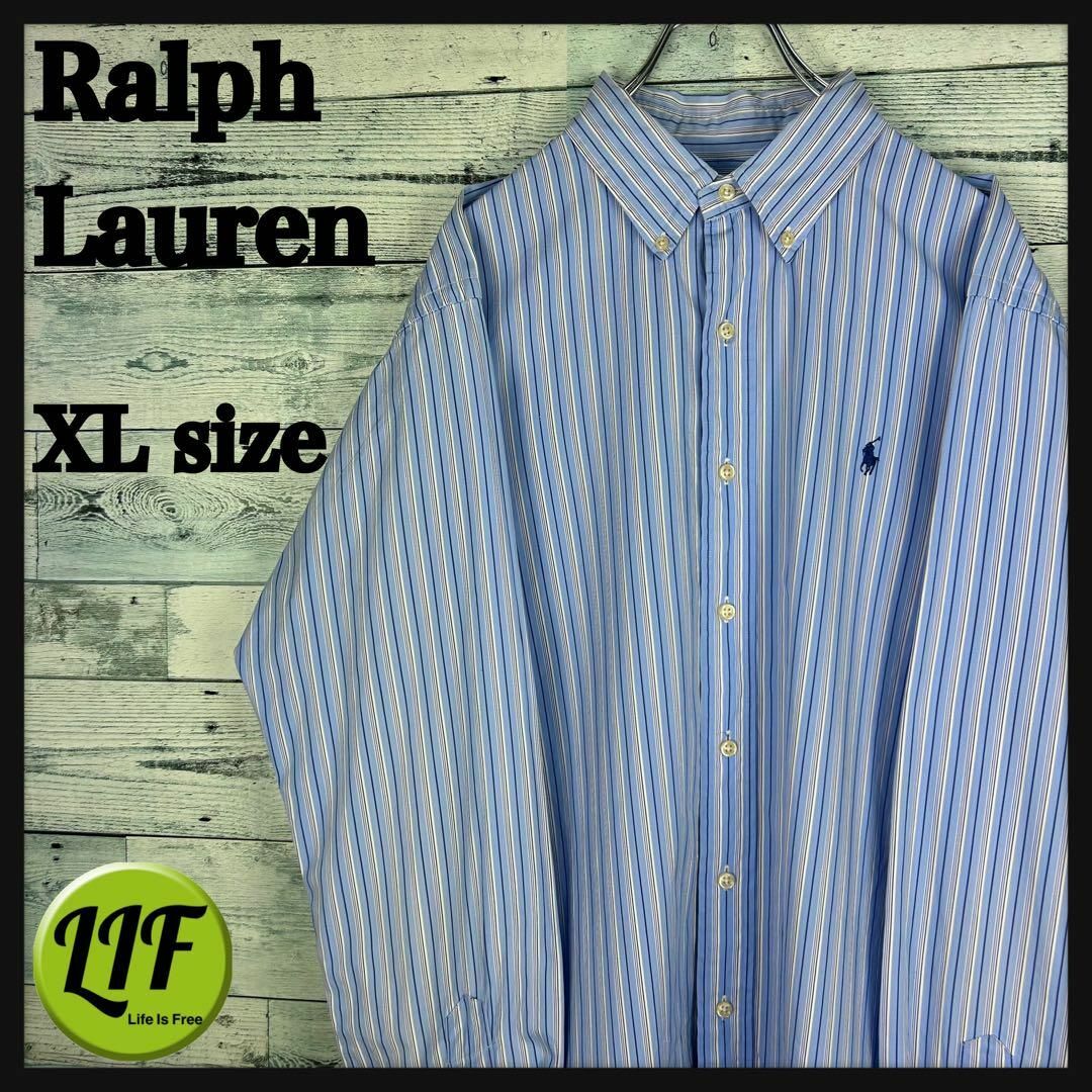 Ralph Lauren - ラルフローレン 刺繍ロゴ 長袖 BDシャツ 美品 