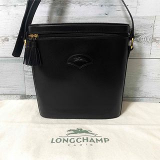 ロンシャン(LONGCHAMP)の【良品】LONGCHAMP  ショルダーバッグ  バケツ型  タッセル  レザー(ショルダーバッグ)