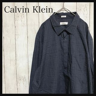 カルバンクライン(Calvin Klein)のカルバンクライン 長袖チェックシャツ モード オーバーサイズZ1172(シャツ)