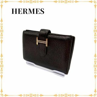 エルメス(Hermes)の【美品】エルメス シェブルミゾル ベアンミニ 二つ折り カードケース □O(名刺入れ/定期入れ)