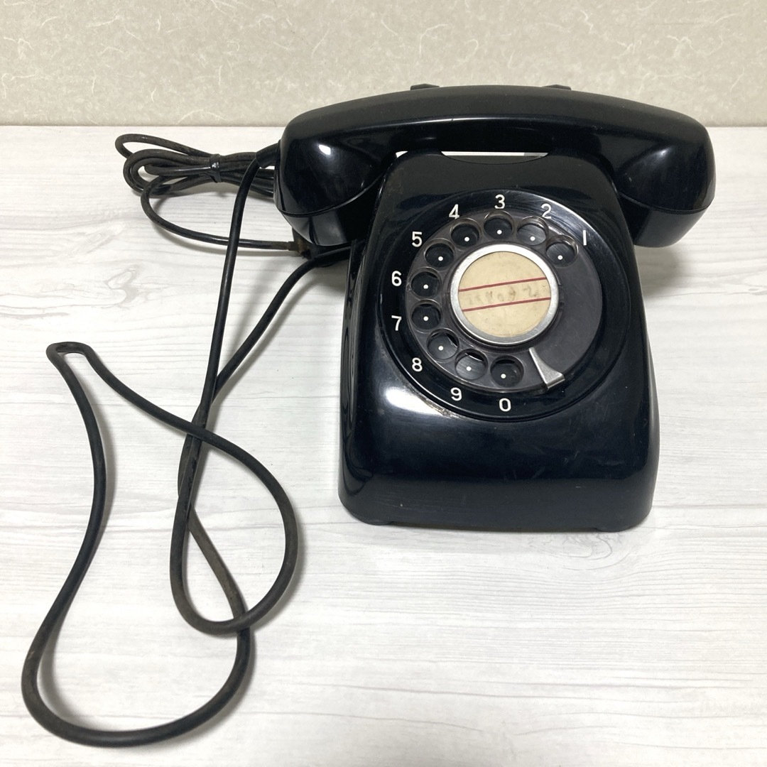 昭和レトロ ☆黒電話・日本電信電話公社 600-A・通話確認 昭和レトロ ☆黒電話・日本電信電話公社 600-A・通話確認