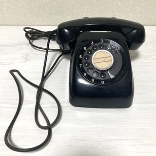 アンティーク 黒電話 昭和レトロ 600-A2 日本電信電話公社 インテリア小物(彫刻/オブジェ)