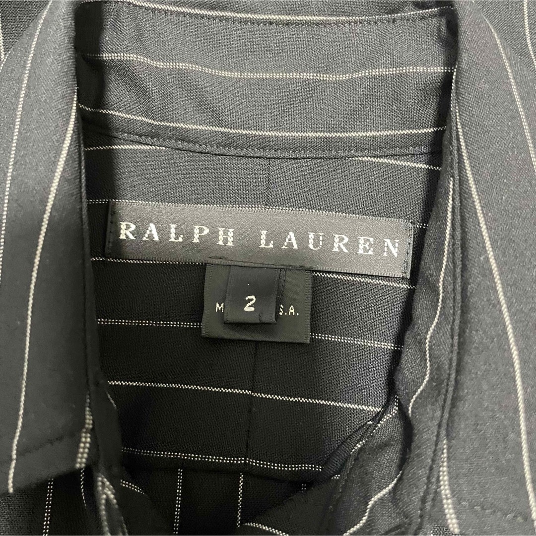 Ralph Lauren(ラルフローレン)の美品 ラルフローレン シャツワンピース 長袖 ウール ベルト 米国製 レディースのワンピース(ロングワンピース/マキシワンピース)の商品写真