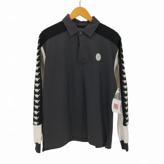 カッパ(Kappa)のKappa(カッパ) ロゴパッチ サイドライン L/S ポロ シャツ メンズ(ポロシャツ)