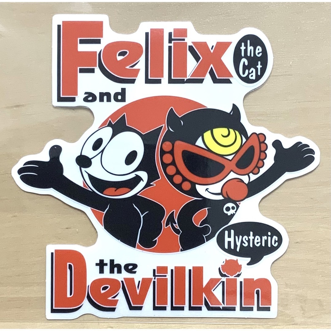 HYSTERIC MINI(ヒステリックミニ)のヒスミニ☆正規品☆新品☆ステッカー☆FELIX☆フェリックス☆シール☆コラボ☆5 ハンドメイドの文具/ステーショナリー(しおり/ステッカー)の商品写真