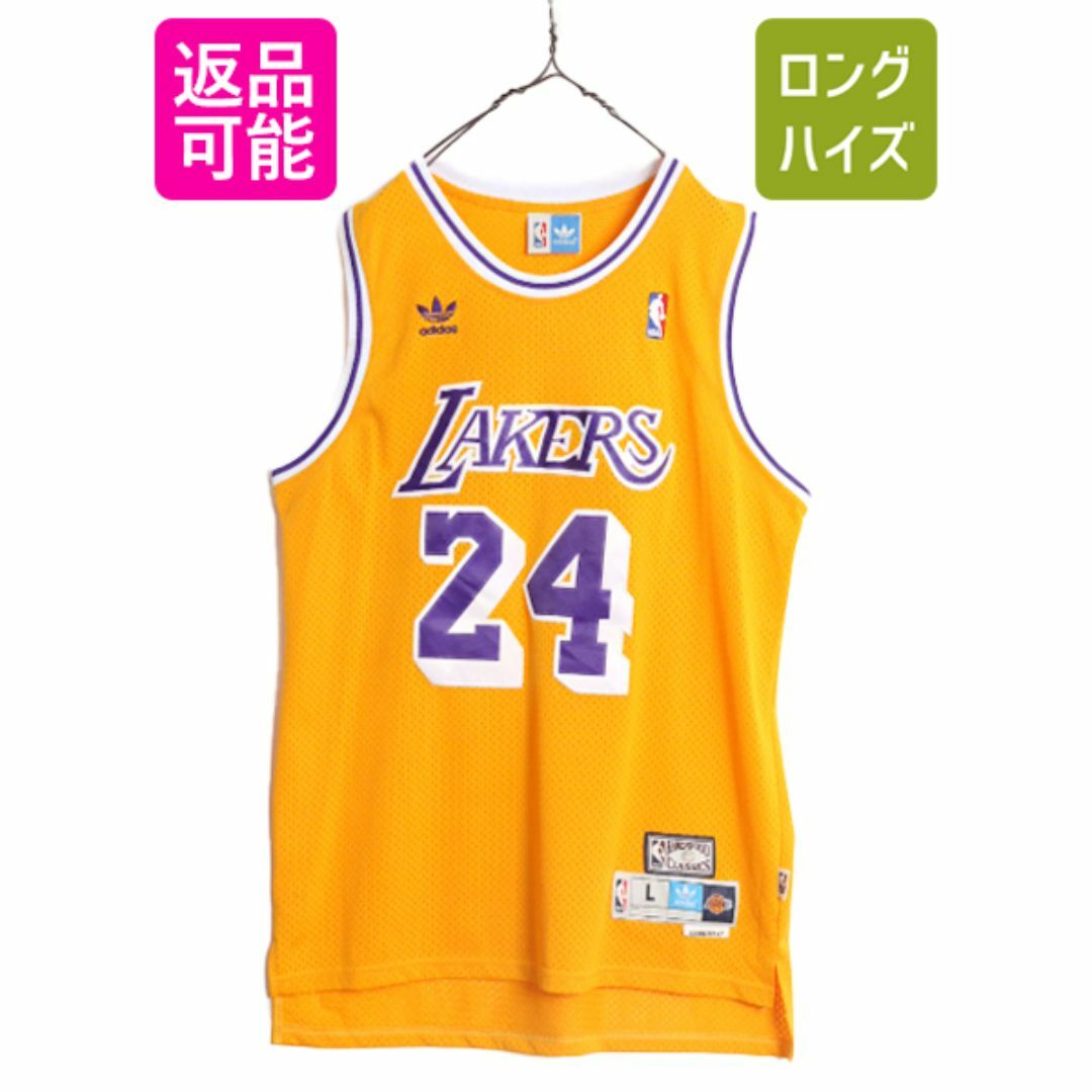 adidas(アディダス)のNBA オフィシャル アディダス レイカーズ メッシュ タンクトップ メンズ L / adidas コービー ユニフォーム バスケ ゲームシャツ ジャージ メンズのトップス(タンクトップ)の商品写真