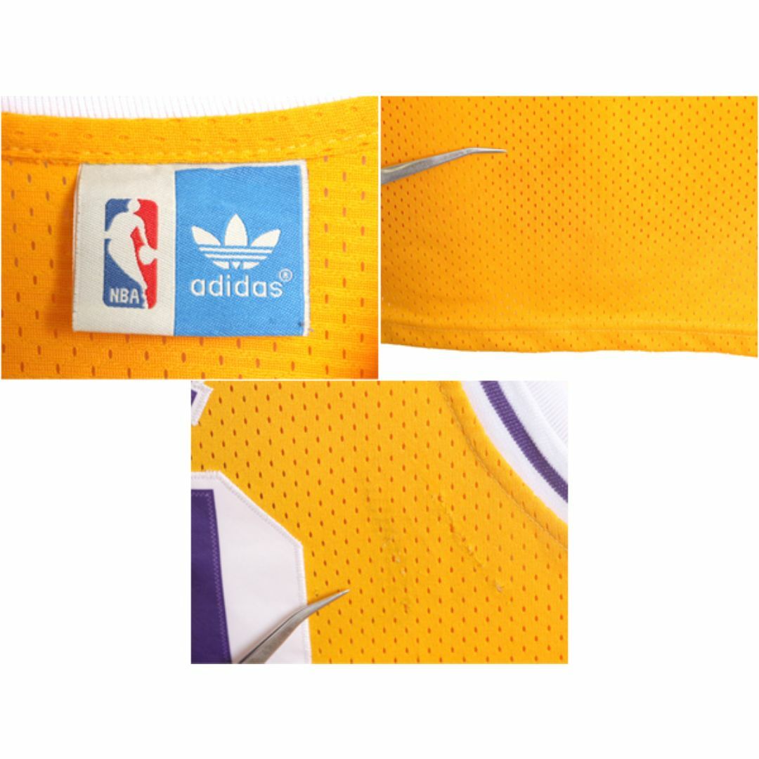 adidas(アディダス)のNBA オフィシャル アディダス レイカーズ メッシュ タンクトップ メンズ L / adidas コービー ユニフォーム バスケ ゲームシャツ ジャージ メンズのトップス(タンクトップ)の商品写真