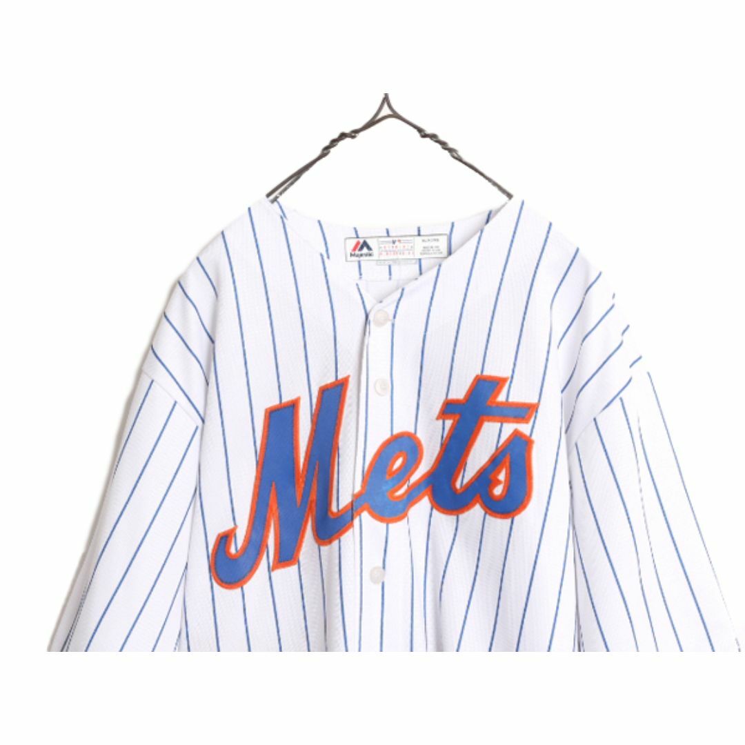 USA製 MLB オフィシャル Majestic メッツ ベースボール シャツ USA製 MLB オフィシャル Majestic メッツ ベースボール シャツ