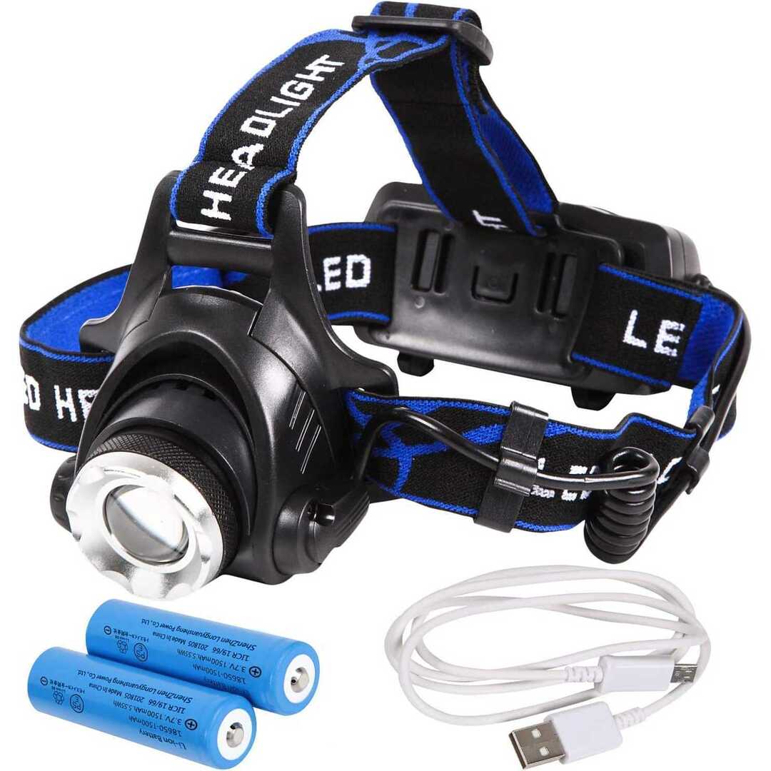 LED ヘッドライト ヘッドランプ USB充電式 高輝度 N015 スポーツ/アウトドアのアウトドア(ライト/ランタン)の商品写真