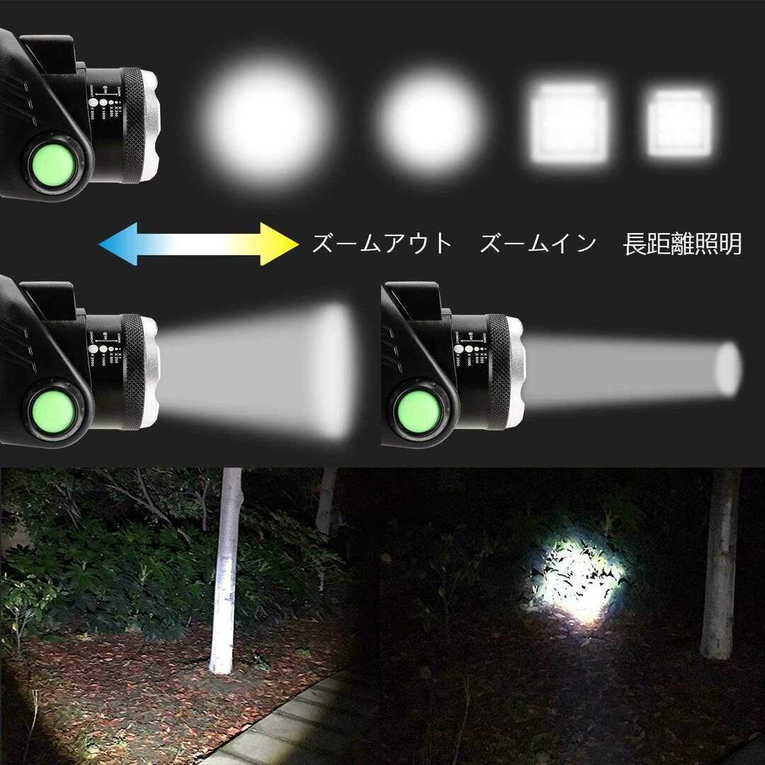 LED ヘッドライト ヘッドランプ USB充電式 高輝度 N015 スポーツ/アウトドアのアウトドア(ライト/ランタン)の商品写真