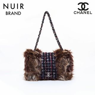 シャネル(CHANEL)のシャネル CHANEL 14番台 ツイードxファー ショルダーバッグ(ショルダーバッグ)