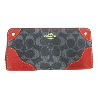 コーチ(COACH)のコーチ 長財布 ウォレット シグネチャー いちご 赤 青 ■GY14(財布)