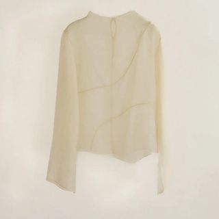 【新品未使用】eaphi nuance line sheer blouse (シャツ/ブラウス(長袖/七分))