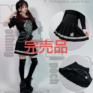 ニーアクロージング(NieR Clothing)の完売品【NieR】ハイウエストプリーツスカートパンツ ブラック スカパン ミニ(その他)