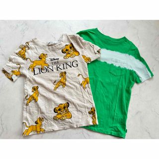 H&M - h&m kids ライオンキング 120 Tシャツ ２点セット　タイダイT