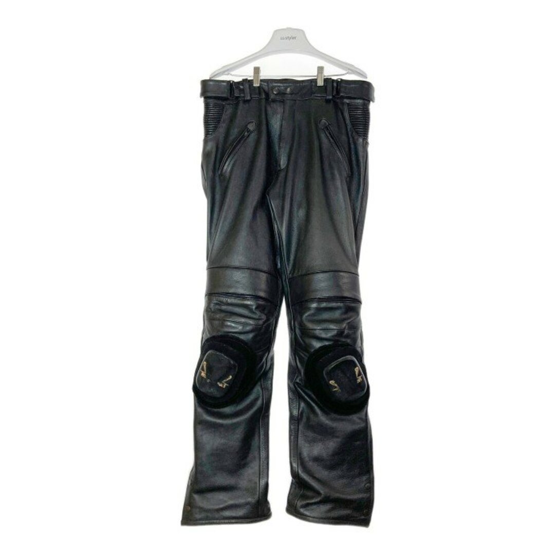 DEGNER(デグナー)の★DEGNER デグナー レザーライディングパンツ 膝パッド バイカー ブラック SizeXL メンズのパンツ(その他)の商品写真