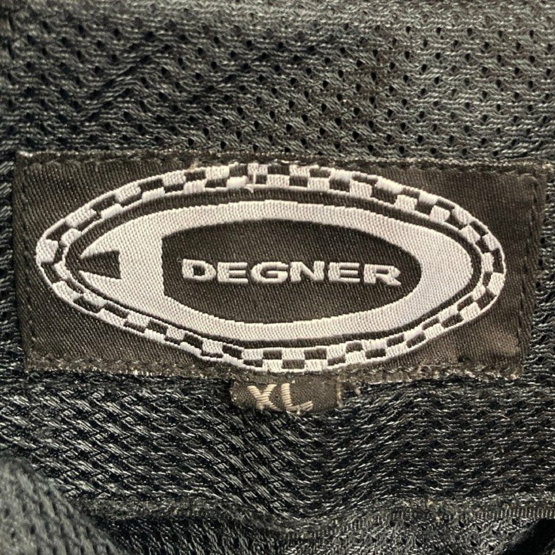 DEGNER(デグナー)の★DEGNER デグナー レザーライディングパンツ 膝パッド バイカー ブラック SizeXL メンズのパンツ(その他)の商品写真