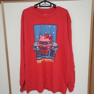 ガンダムキティ　サンリオコラボ　ロンT　Lサイズ　シャア専用ザクキティ(Tシャツ/カットソー(七分/長袖))