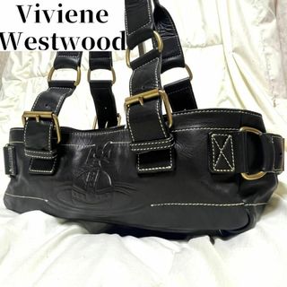 ヴィヴィアンウエストウッド(Vivienne Westwood)の【美品】　ヴィヴィアンウエストウッド　トートバッグ　アコード　デカオーブ　型押し(トートバッグ)