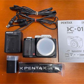 ペンタックス(PENTAX)のペンタックス　PENTAX K-01 ボディキット 実用品　予備バッテリー付(ミラーレス一眼)