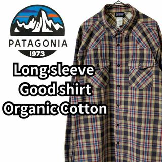 パタゴニア(patagonia)のパタゴニア　ロングスリーブ　グッドシャツ　オーガニックコットン100% メンズL(シャツ)