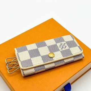 ルイヴィトン(LOUIS VUITTON)の【上美品】ルイヴィトン　ミュルティクレ4 ダミエアズール　キーケース(キーホルダー)