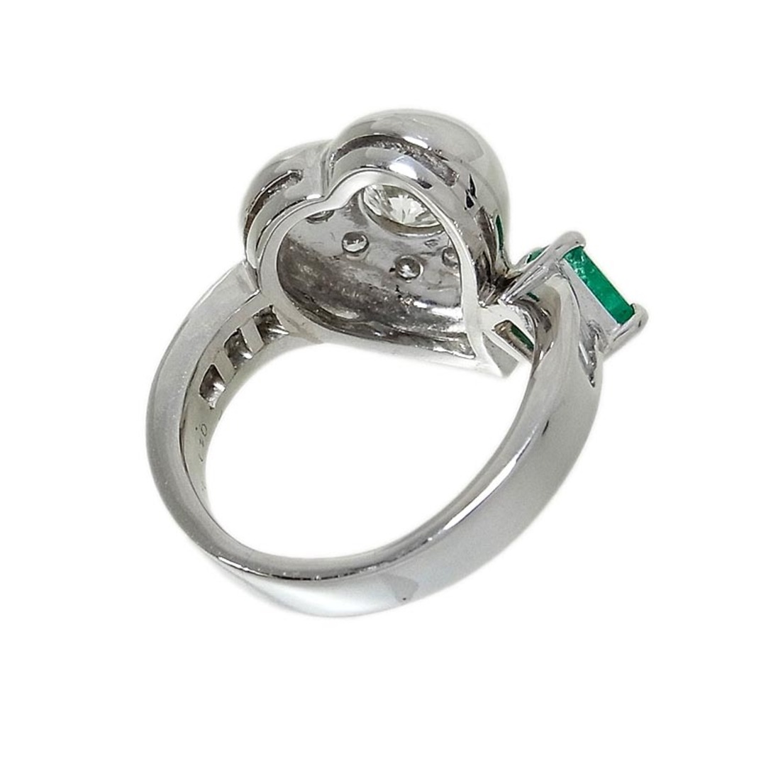 　エメラルド ダイヤモンド ファッションリング PT900 エメラルド ジュエリー レディースのアクセサリー(リング(指輪))の商品写真