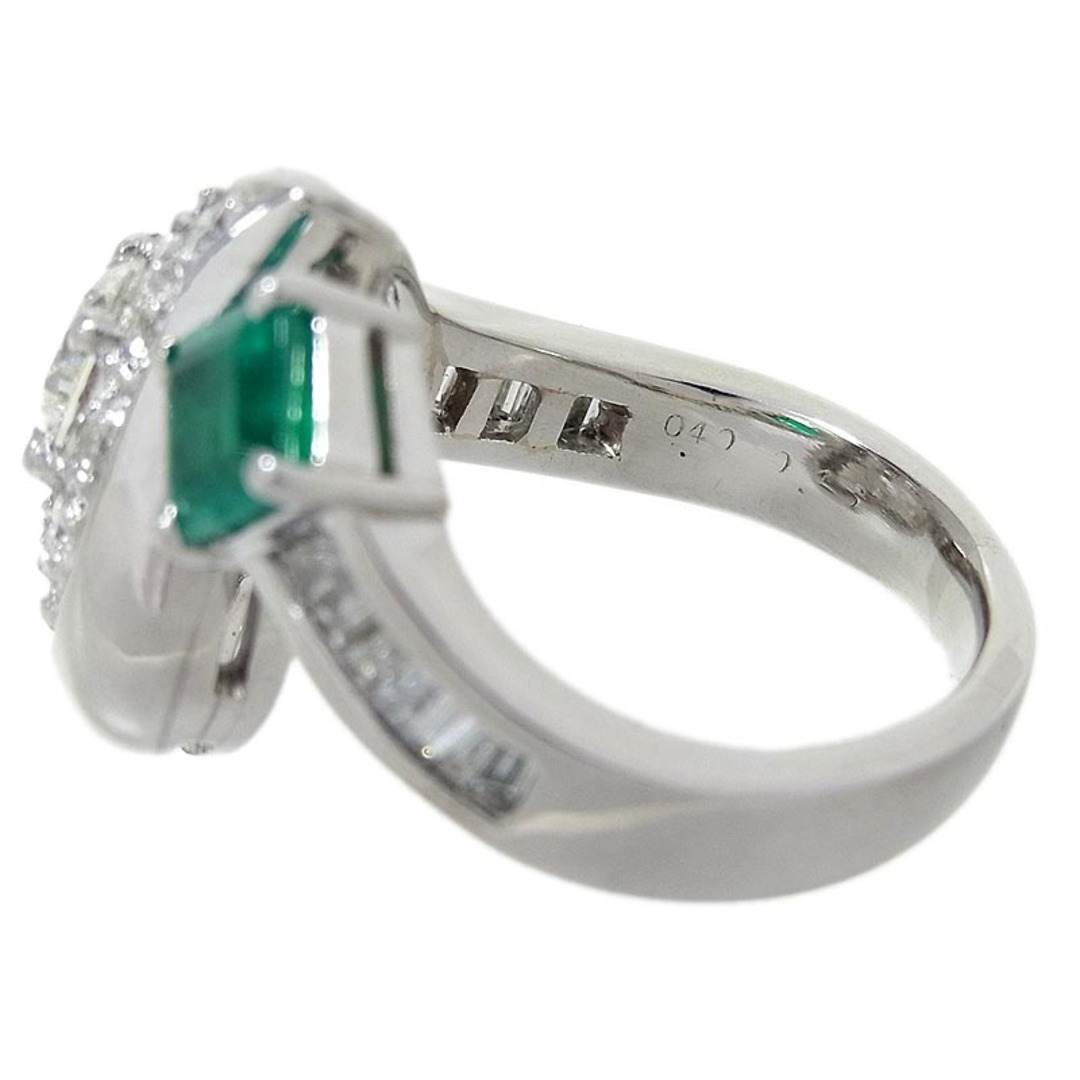 　エメラルド ダイヤモンド ファッションリング PT900 エメラルド ジュエリー レディースのアクセサリー(リング(指輪))の商品写真