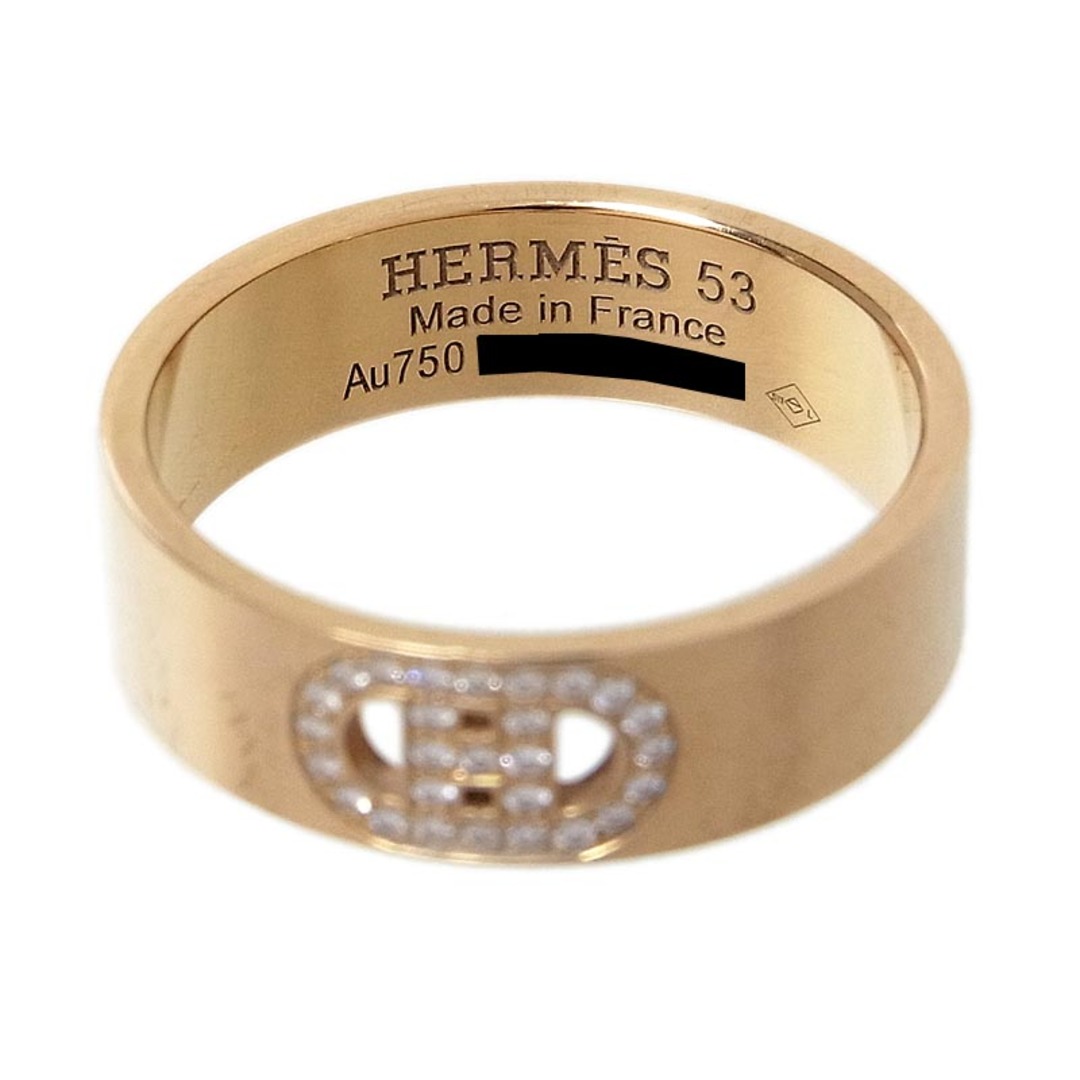 Hermes(エルメス)の　エルメス HERMES H・ダンクル ダイヤモンド リングPM K18PG ダイヤモンド ジュエリー レディースのアクセサリー(リング(指輪))の商品写真