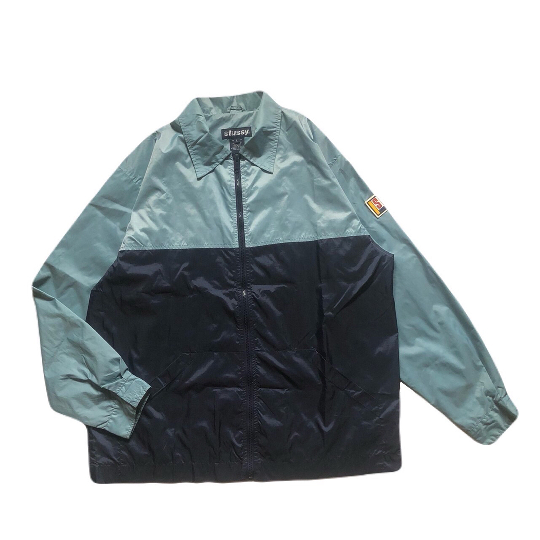 極美品 old stussy 2トーン切替 ナイロンジャケット 90s y2k 極美品 old stussy 2トーン切替 ナイロンジャケット 90s y2k