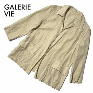 GALERIE VIE - ギャルリーヴィー リネンジャケット イエローベージュ 上質 インポート生地 春夏