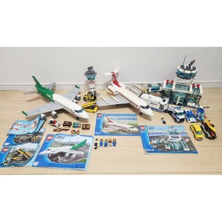 レゴ(Lego)のLEGO　レゴ　CITY　飛行機2種、車等　ジャンクセット(その他)