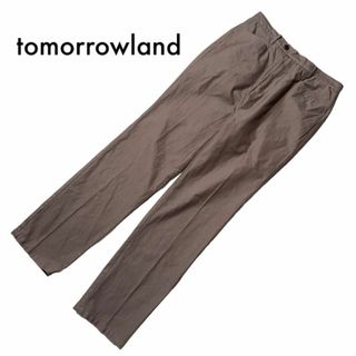 TOMORROWLAND - トゥモローランド コットン パンツ スラックス 48 M ブラウン 春夏 日本製