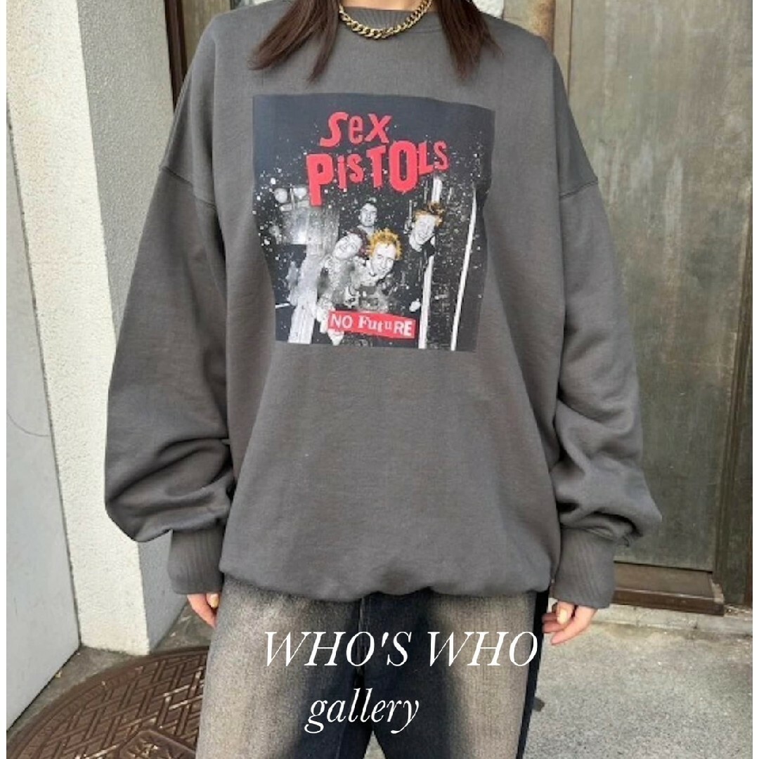 WHO'S WHO gallery(フーズフーギャラリー)の新品 WHO'WHO gallery ヴィンテージライクアーティストクルー レディースのトップス(トレーナー/スウェット)の商品写真