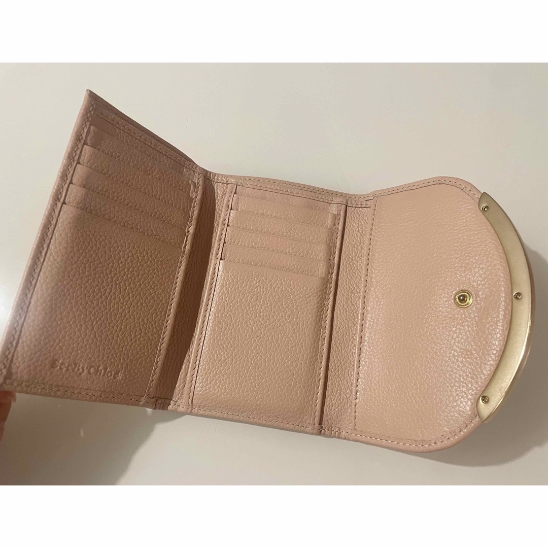 SEE BY CHLOE(シーバイクロエ)の[シーバイクロエ] 三つ折り財布 リジー ミニ財布 ピンク  レディースのファッション小物(財布)の商品写真