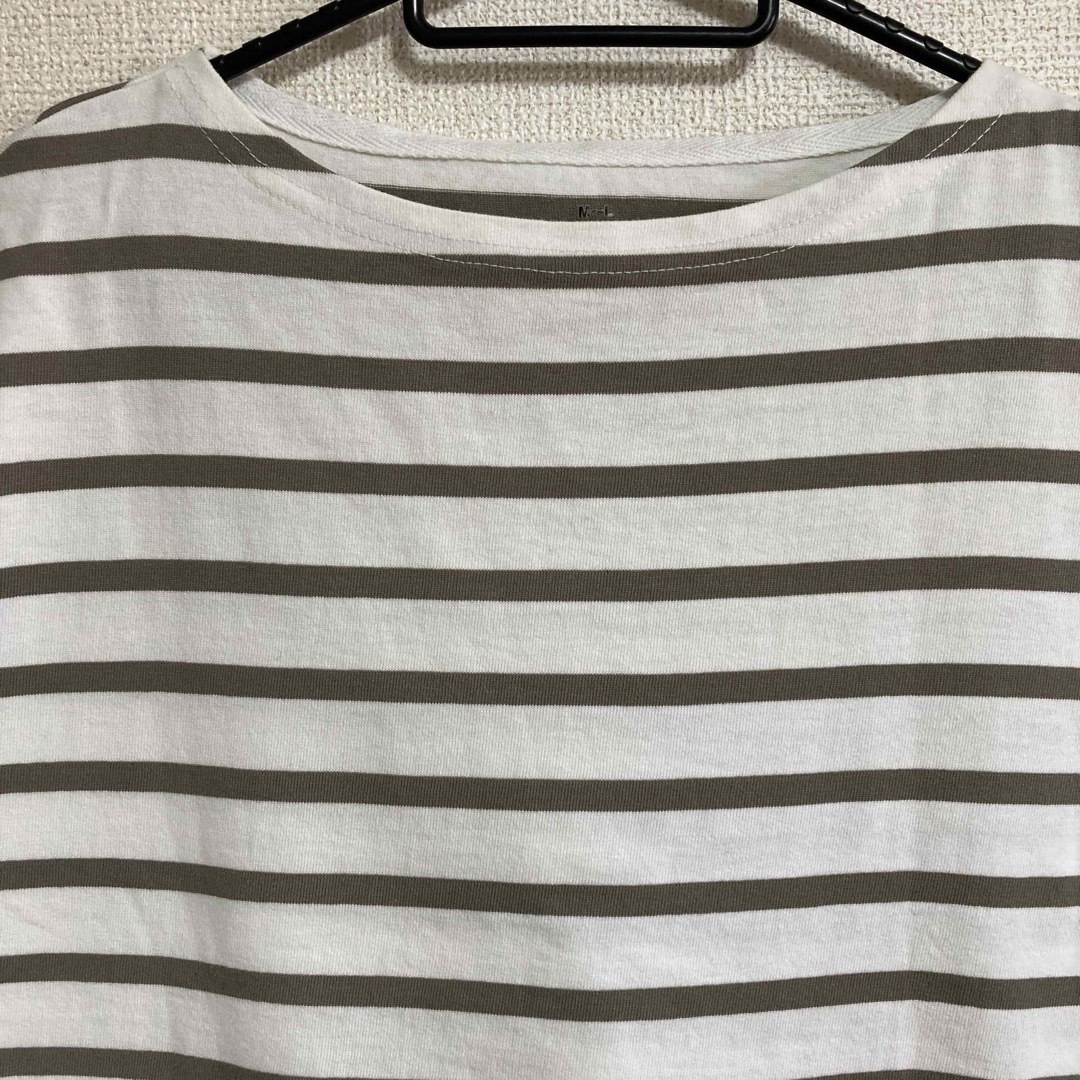 MUJI (無印良品)(ムジルシリョウヒン)の無印良品　ティップトップ　ボーダーTシャツ　2点セット　半袖　レディース　 レディースのトップス(Tシャツ(半袖/袖なし))の商品写真