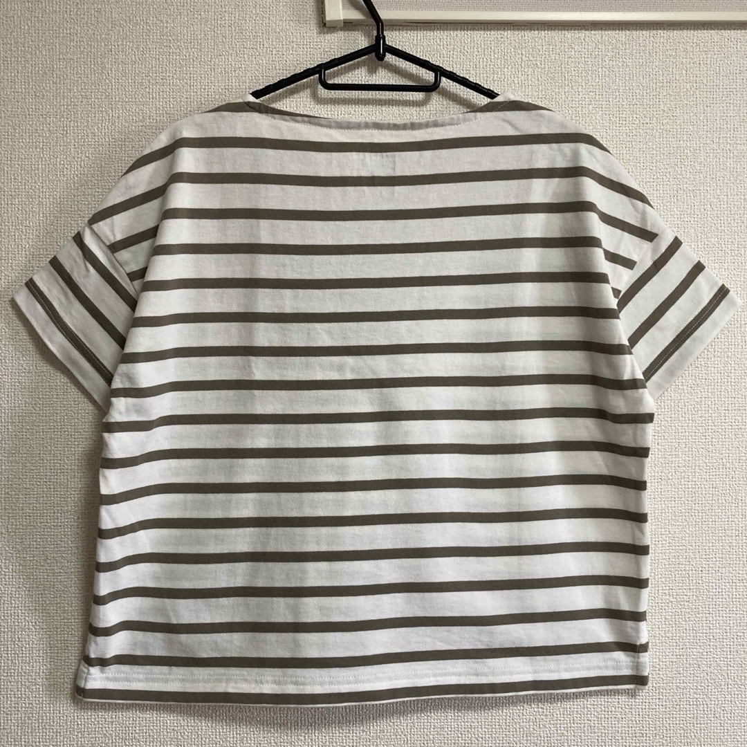 MUJI (無印良品)(ムジルシリョウヒン)の無印良品　ティップトップ　ボーダーTシャツ　2点セット　半袖　レディース　 レディースのトップス(Tシャツ(半袖/袖なし))の商品写真