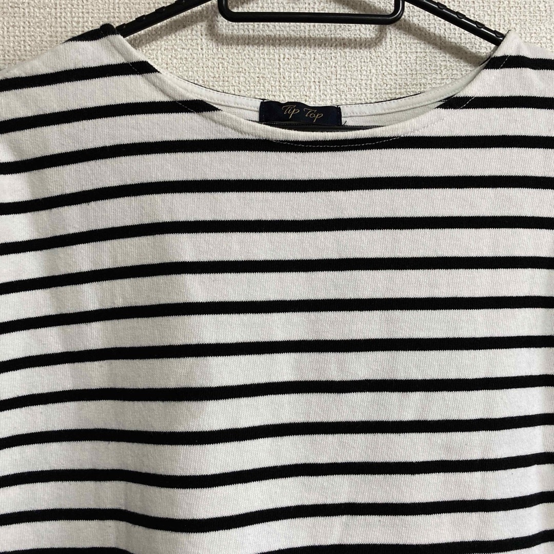 MUJI (無印良品)(ムジルシリョウヒン)の無印良品　ティップトップ　ボーダーTシャツ　2点セット　半袖　レディース　 レディースのトップス(Tシャツ(半袖/袖なし))の商品写真