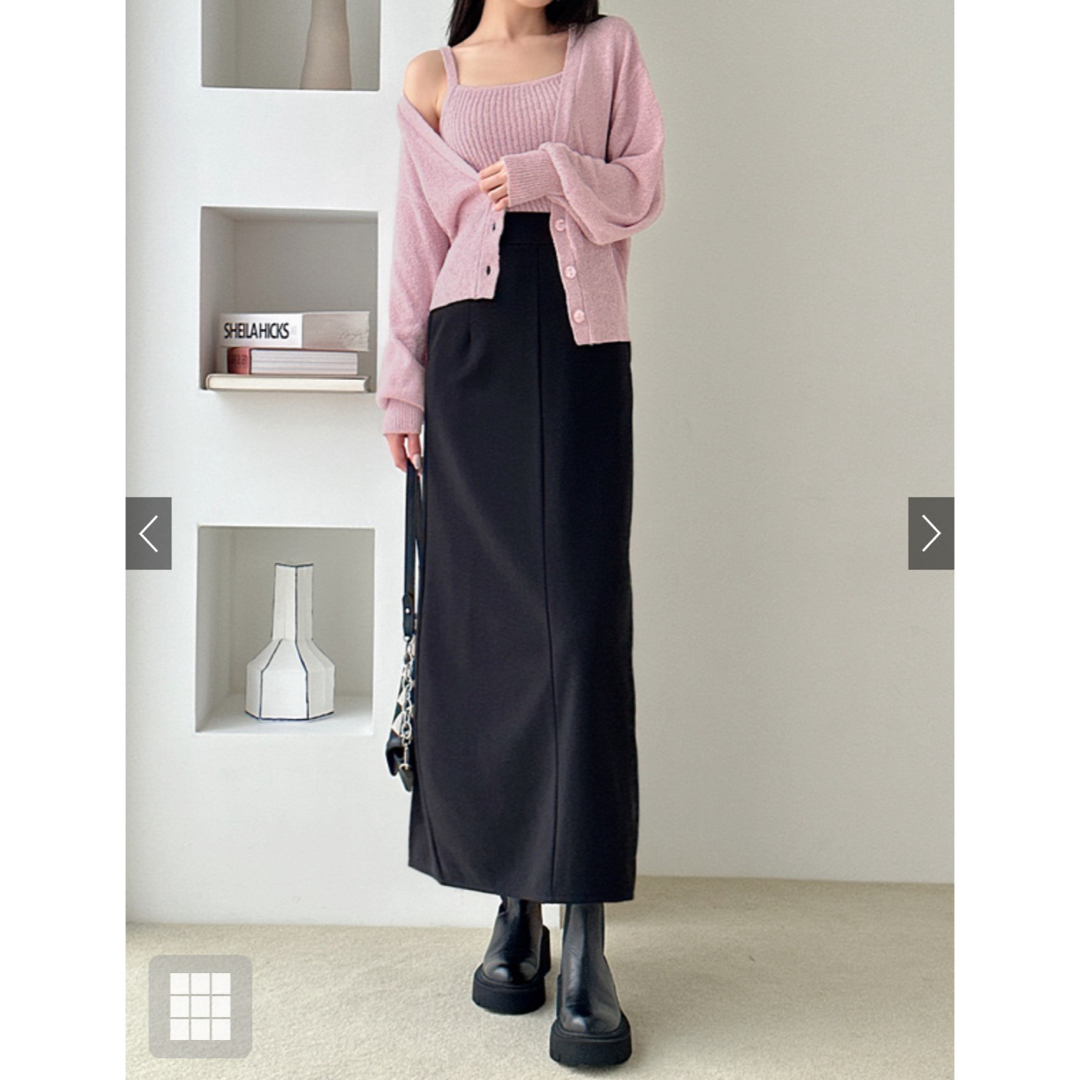GRL(グレイル)のブラック　スカート レディースのスカート(ロングスカート)の商品写真