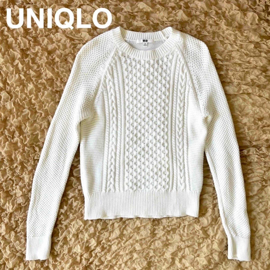 UNIQLO(ユニクロ)の✨最終値下げ✨UNIQLO【ユニクロ】コットンニット セーター ミドルゲージ レディースのトップス(ニット/セーター)の商品写真