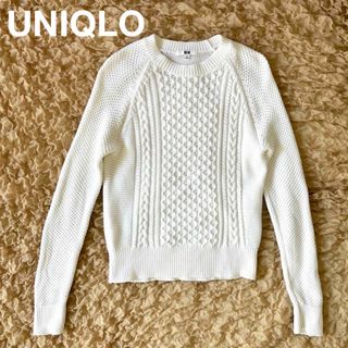 ユニクロ(UNIQLO)の✨お値下げ✨UNIQLO【ユニクロ】コットンニット セーター ミドルゲージ(ニット/セーター)