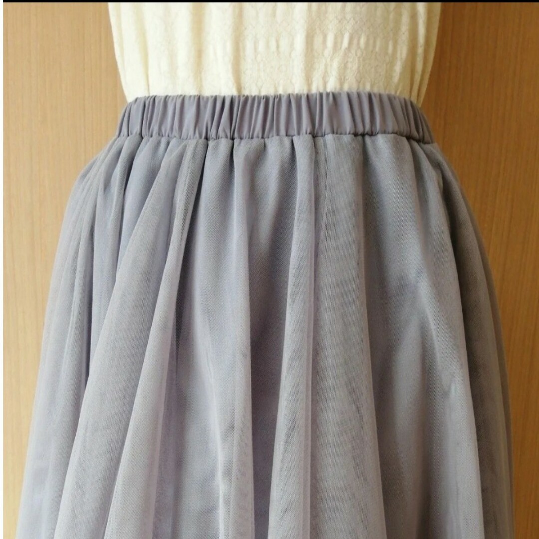 レディース　ＵNＲEＬISH のチュールスカート  Mサイズ レディースのスカート(ひざ丈スカート)の商品写真