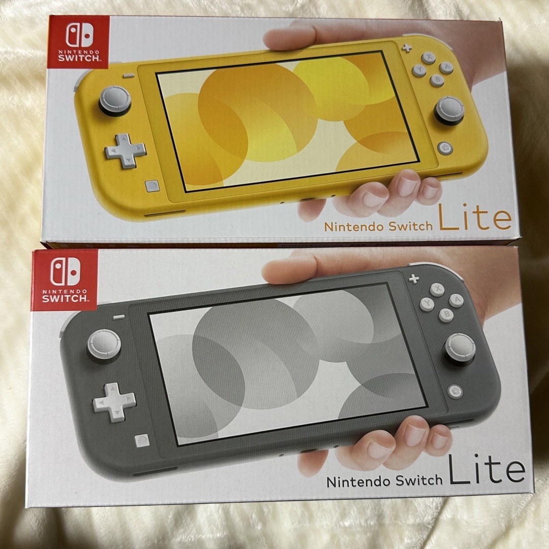 Nintendo Switch(ニンテンドースイッチ)の新品未使用未開封　Nintendo Switch Lite グレー　イエロー エンタメ/ホビーのゲームソフト/ゲーム機本体(家庭用ゲーム機本体)の商品写真