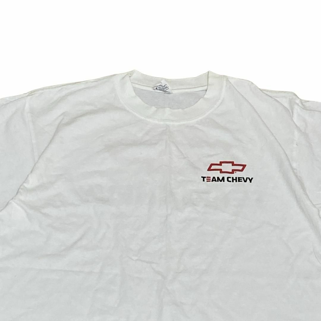 Anvil(アンビル)のアンビル シボレー 半袖Tシャツ TEAM CHEVY 白T 自動車 c45 メンズのトップス(Tシャツ/カットソー(半袖/袖なし))の商品写真